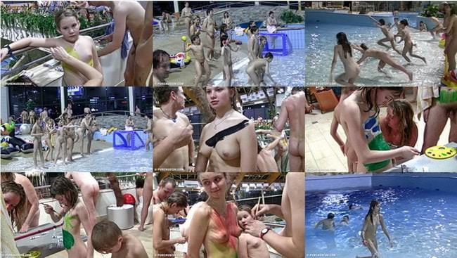 Videofilm über FKK im Pool in Frankreich [FKK Archiv]